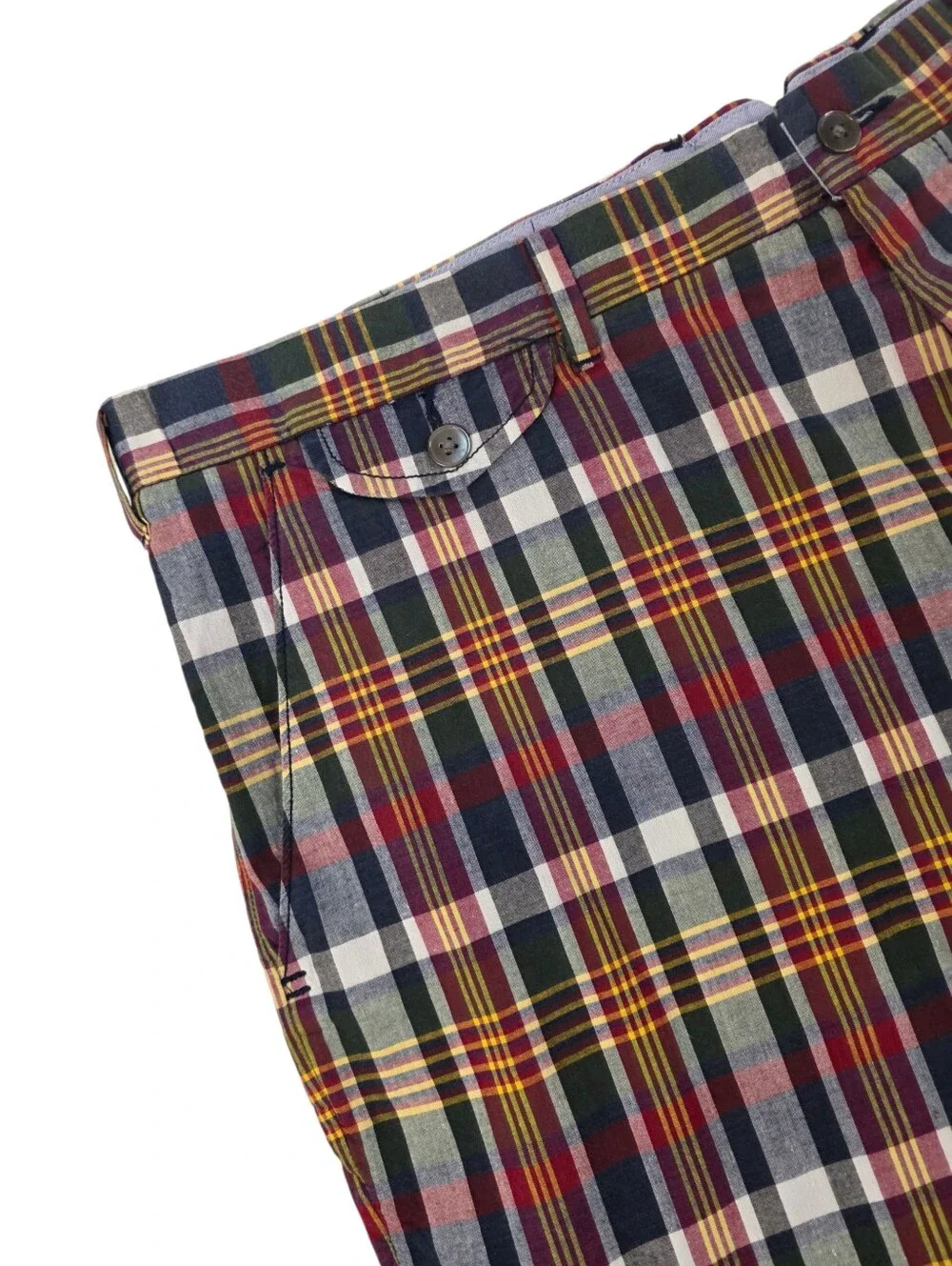 Polo Ralph Lauren India Madras Plaid Shorts Men 40 100% Cotton Heritage Preppy